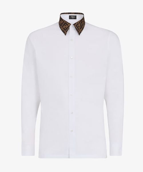 FF 모티프 코튼 셔츠