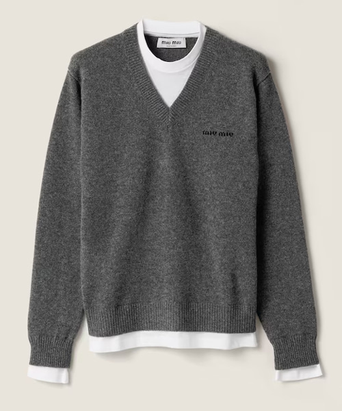 캐시미어 V넥 스웨터