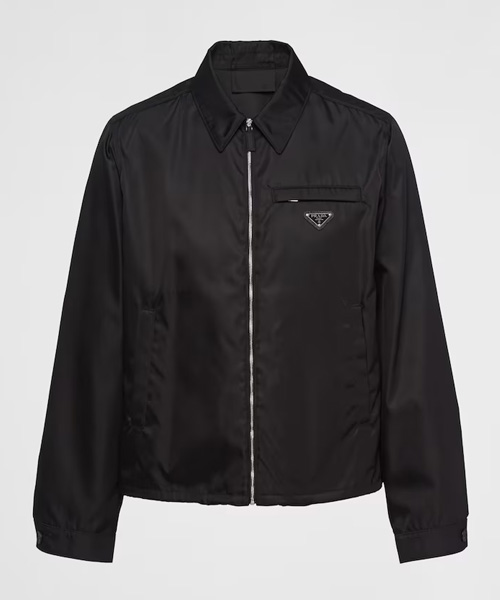 삼각 로고 패치 리나일론 블루종