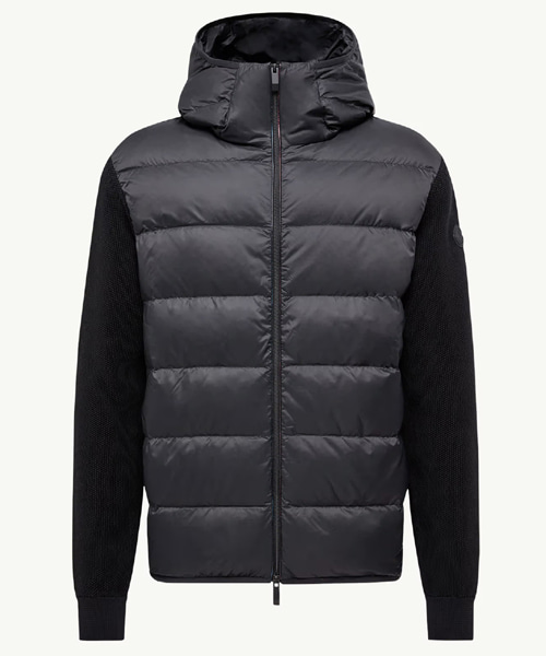 코튼 집업 후디 패딩