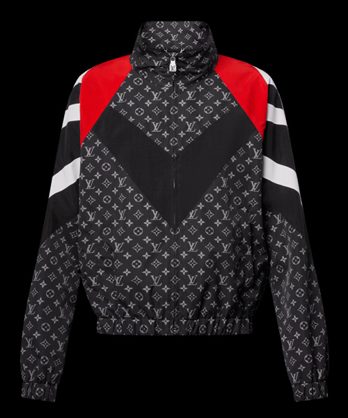 모노그램 프린트 나일론 트랙수트 자켓