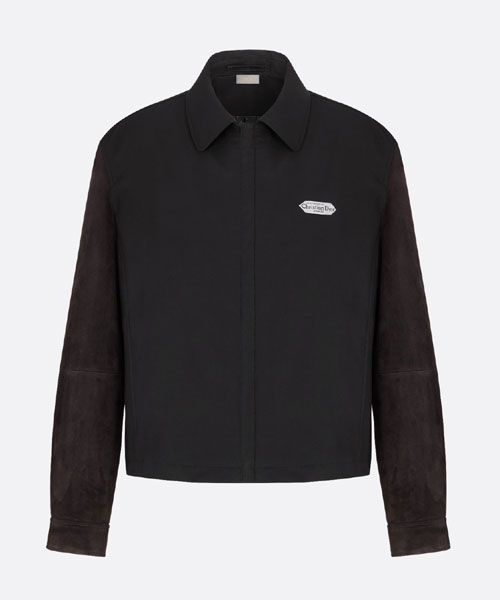 파리 라벨 지퍼 블루종 재킷