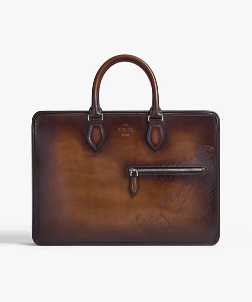 원 주르 스크리토 레더 브리프케이스