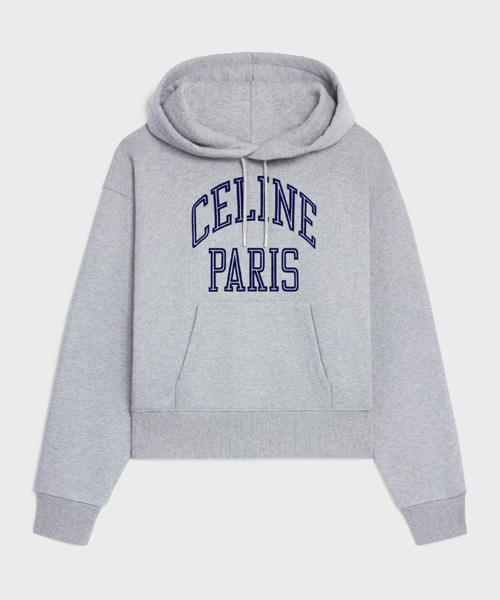 코튼 플리스 루즈 후디