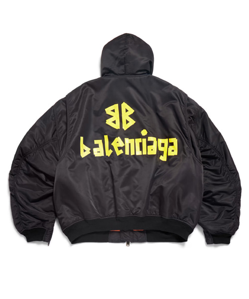 테이프 타입 라이트 후드 봄버 자켓