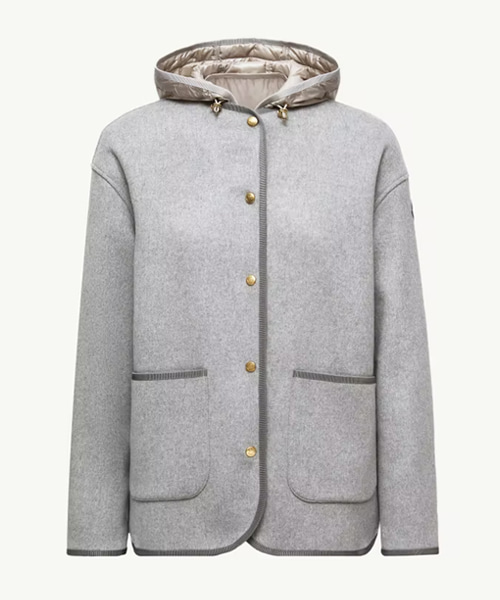 REPOSSE 3-IN-1 울 & 캐시미어 숏 다운 재킷