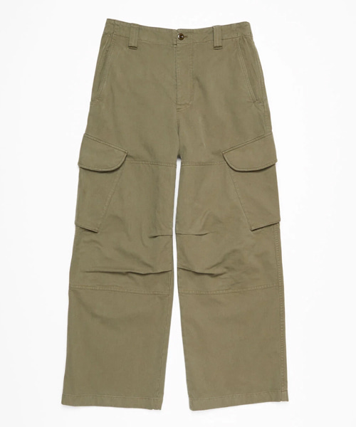 무릎 패널 디테일 카고 팬츠