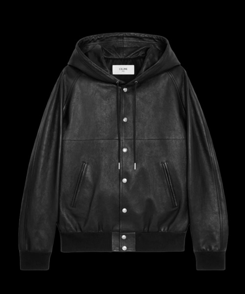 루즈 블루종 자켓 소프트 램스킨