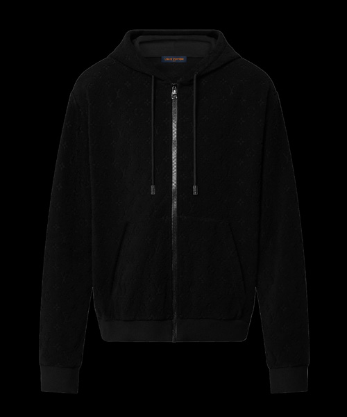 모노그램 프렌치 테리 집업 후디