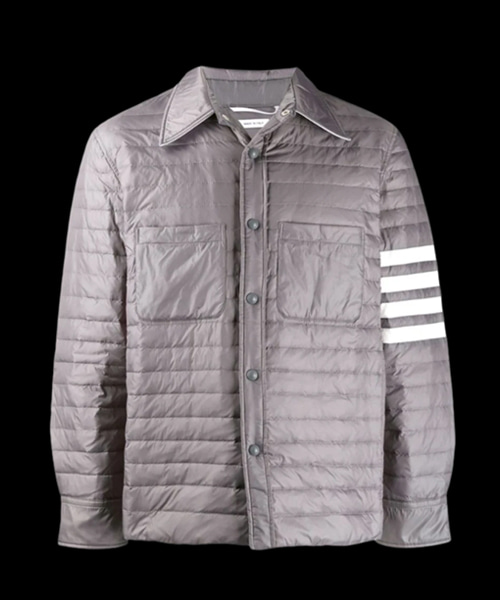 사선 다운 셔츠 자켓
