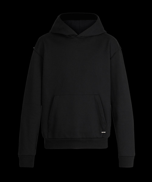 로고 패치 코튼 후디