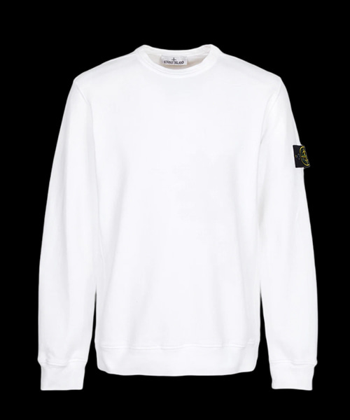 로고 패치 플리스 스웨트셔츠