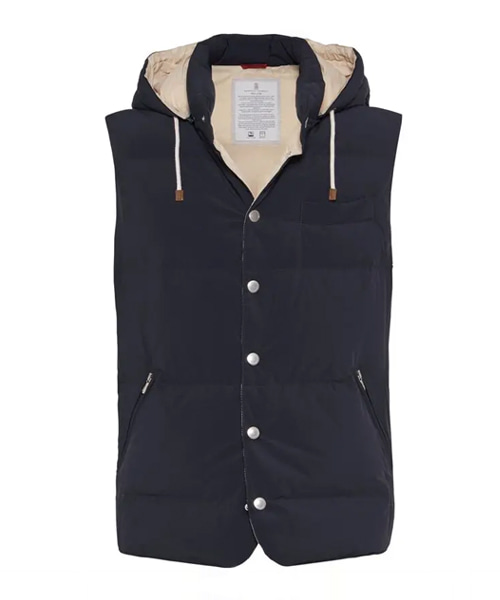 후드 패딩 조끼