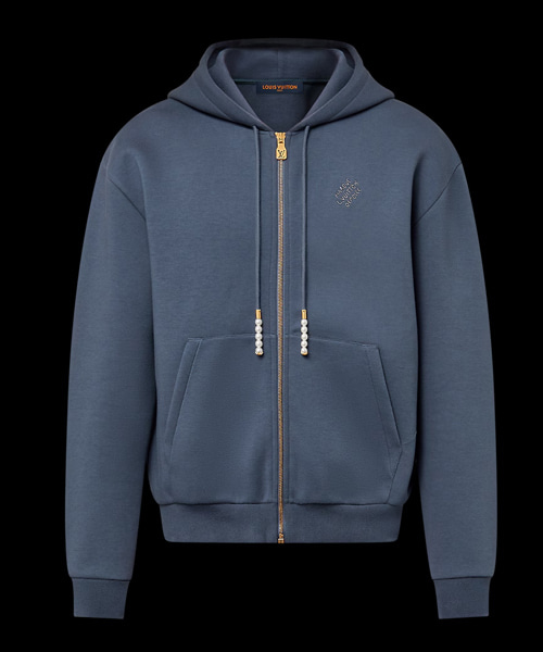 엠브로이더드 저지 집업 후디 자켓