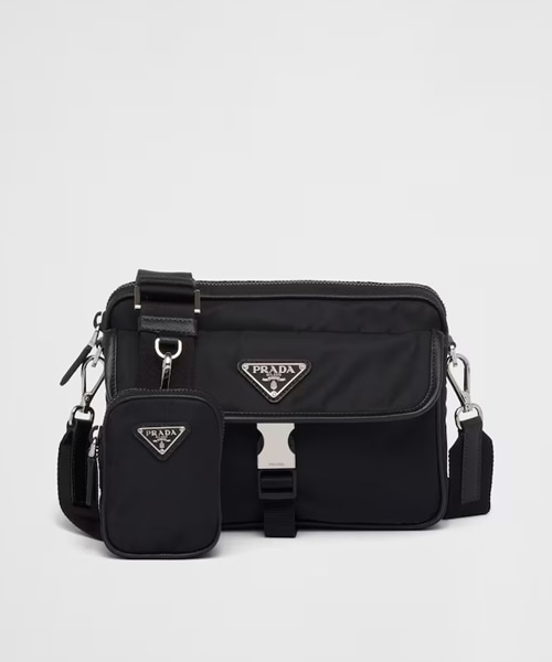 리나일론 및 사피아노 가죽 숄더백