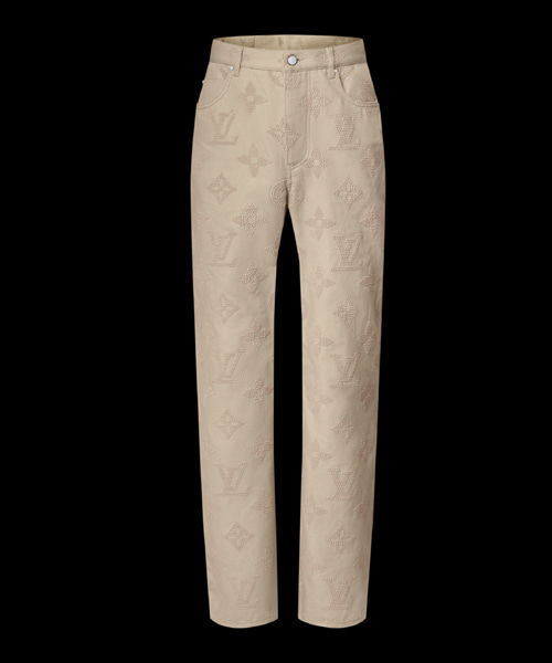 모노그램 엠브로이더드 스케이트 팬츠