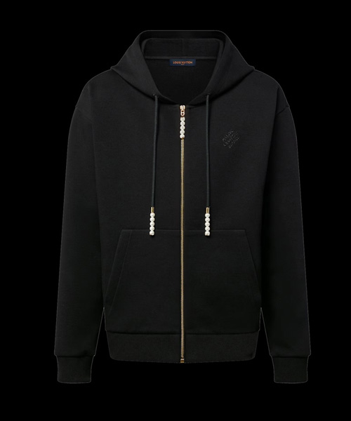 엠브로이더드 저지 집업 후디 자켓