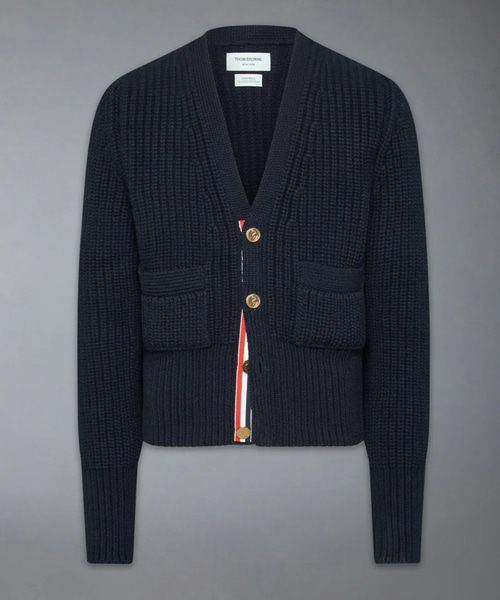 하프 스티치 캐시미어 가디건