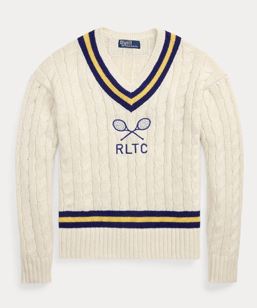 엠브로이드 코튼 블렌드 울 스웨터