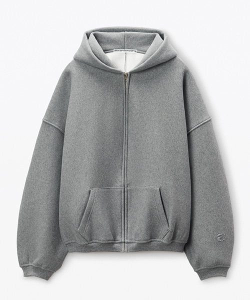 스타 집업 후디 인 덴스 플리스