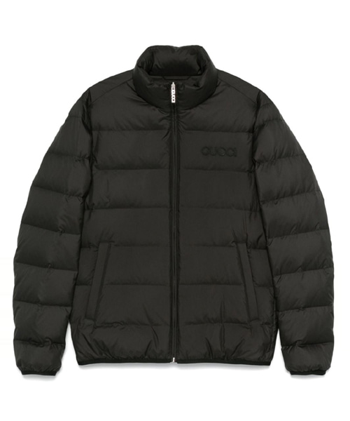 로고 엠브로이더드 푸퍼 자켓