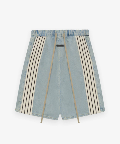 데님 스트라이프 릴렉스 쇼츠
