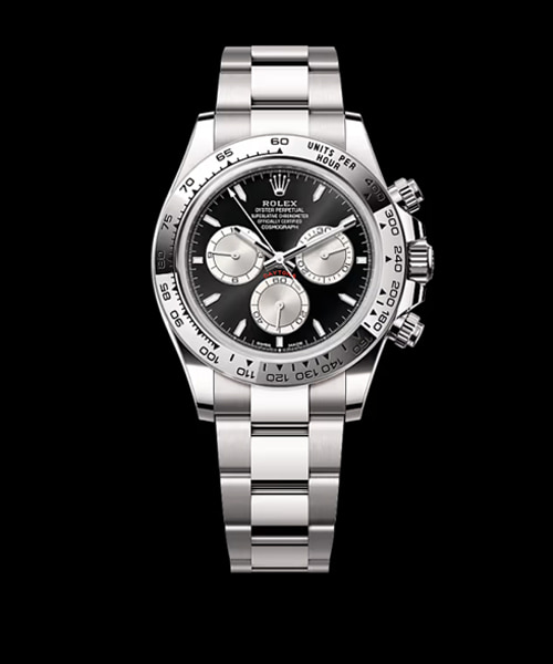 코스모그래프 데이토나 (스틸 / 블랙 다이얼) 40mm