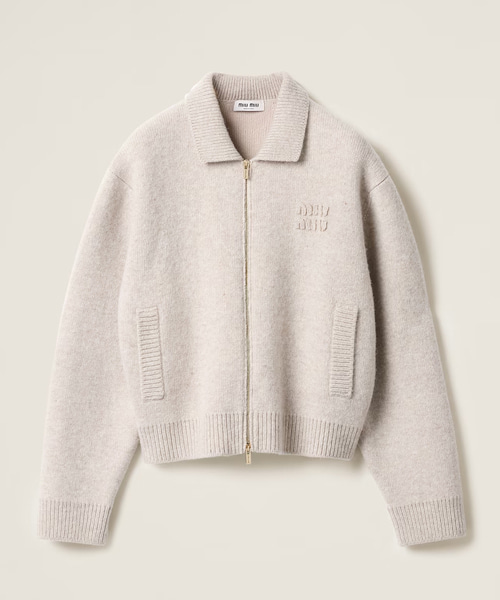 셰틀랜드 울 앤드 캐시미어 지퍼 가디건