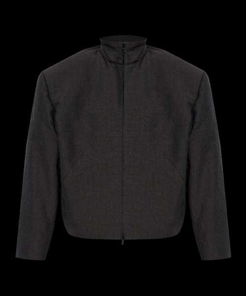 스탠드 업 칼라 집업 자켓