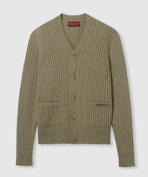 립 울 캐시미어 니트 가디건