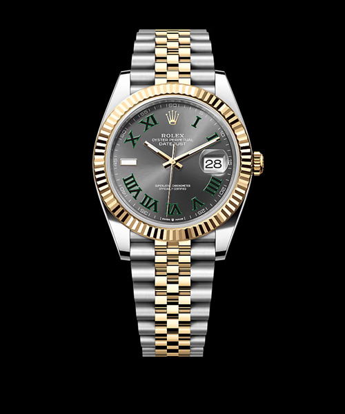 데이트저스트 (옐로우 골드 콤비 / 쥬빌리 / 다이아 인덱스 / 올리브 그린 다이얼) 36mm