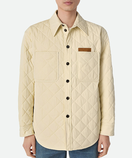 퀄팅 코튼 오버셔츠