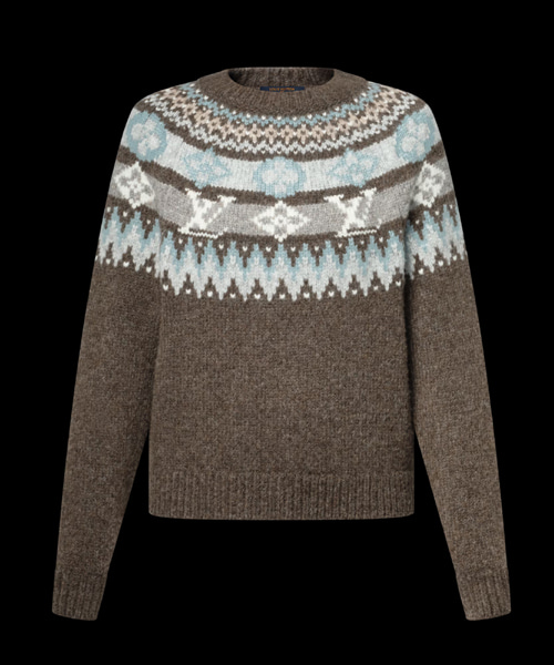 그래픽 시그니처 니트 풀오버