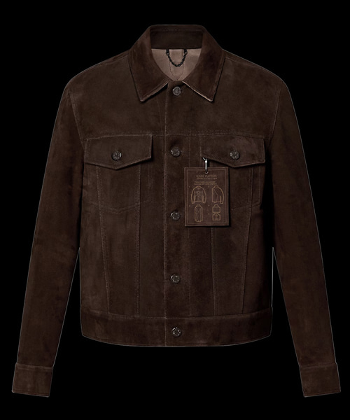 스웨이드 데님 재킷