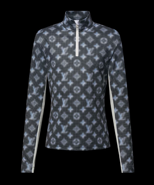 모노그램 테크니컬 롱 슬리브드 티셔츠