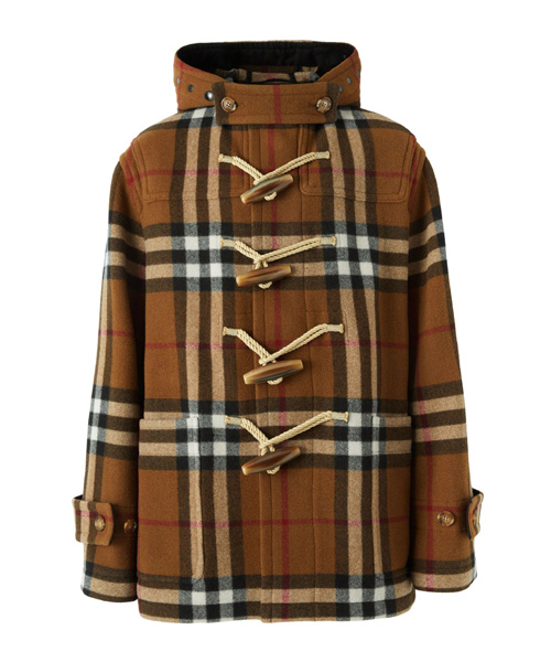 빈티지 체크 더플 코트