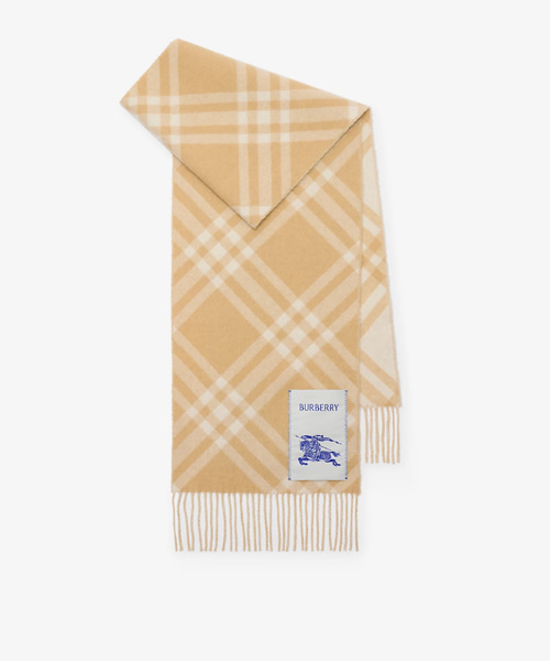 체크 캐시미어 스카프