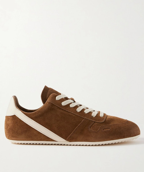 레더 트림 스웨이드 스니커즈