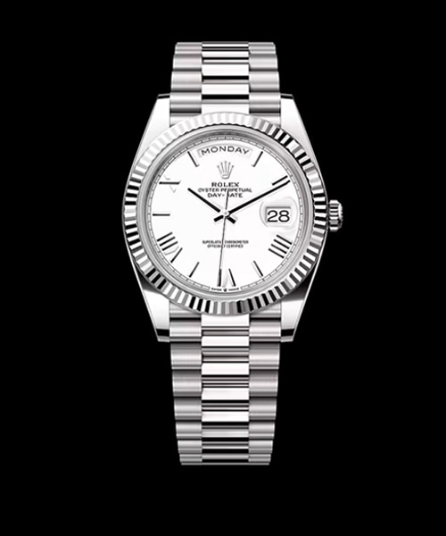 데이데이트 (화이트 골드 / 화이트 다이얼) 40mm