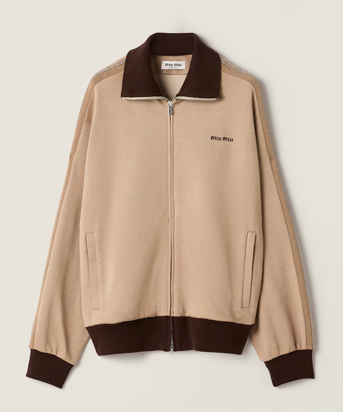 저지 집업 스웨트셔츠