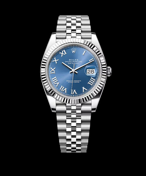 데이저스트 (스틸 / 플루티드 베젤 / 쥬빌리 / 블루 다이얼) 41mm