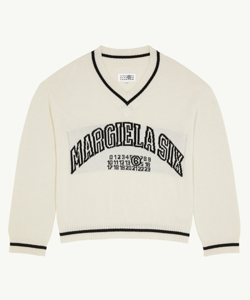 브이넥 바시티 점퍼