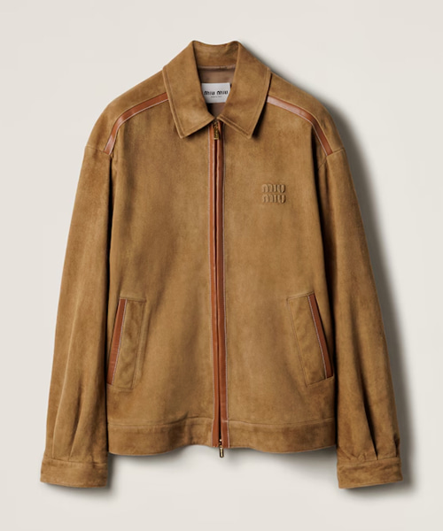 스웨이드 블루종 재킷