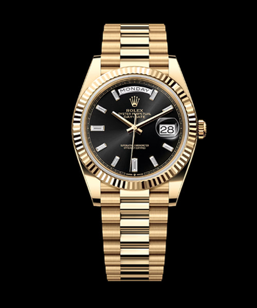 데이데이트 (옐로우 골드 / 블랙 다이얼) 40mm