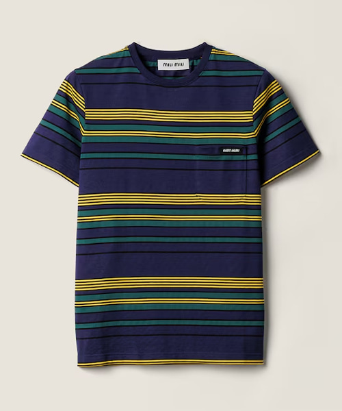 스트라이프 저지 티셔츠