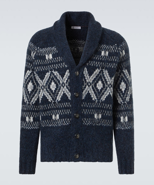 페어 아일 울 캐시미어 블렌드 가디건