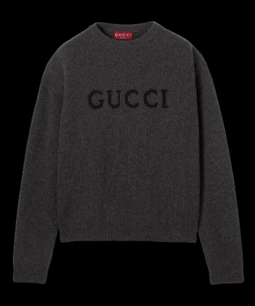 울 캐시미어 립 니트 스웨터