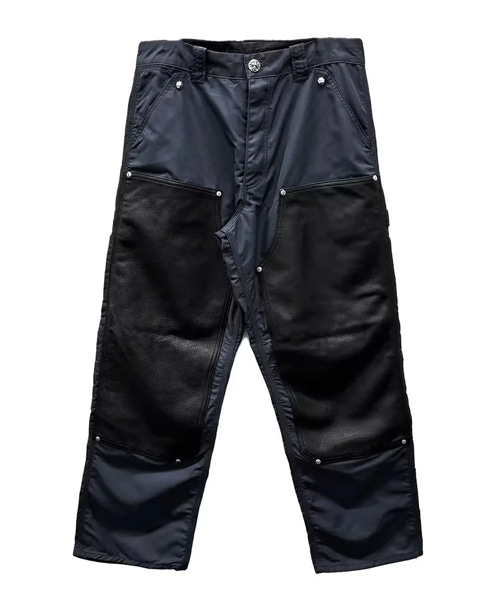 레더 더블 니 카펜터 팬츠