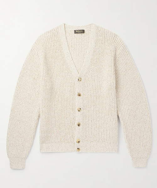 메이나 리브드 코튼 가디건