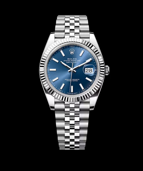 데이저스트 (스틸 / 플루티드 베젤 / 쥬빌리 / 블루 다이얼) 41mm